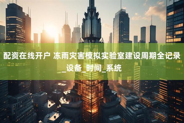 配资在线开户 冻雨灾害模拟实验室建设周期全记录_设备_时间_系统