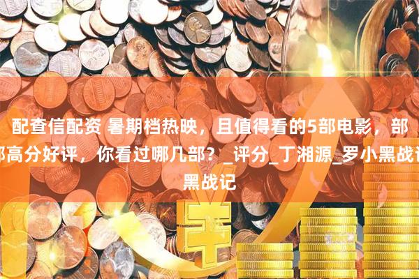 配查信配资 暑期档热映，且值得看的5部电影，部部高分好评，你看过哪几部？_评分_丁湘源_罗小黑战记