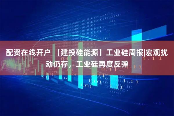 配资在线开户 【建投硅能源】工业硅周报|宏观扰动仍存，工业硅再度反弹